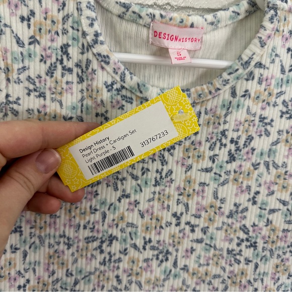 DESIGN HISTORY Girls “Pearl” Flowered Dress - Picture 6 of 8